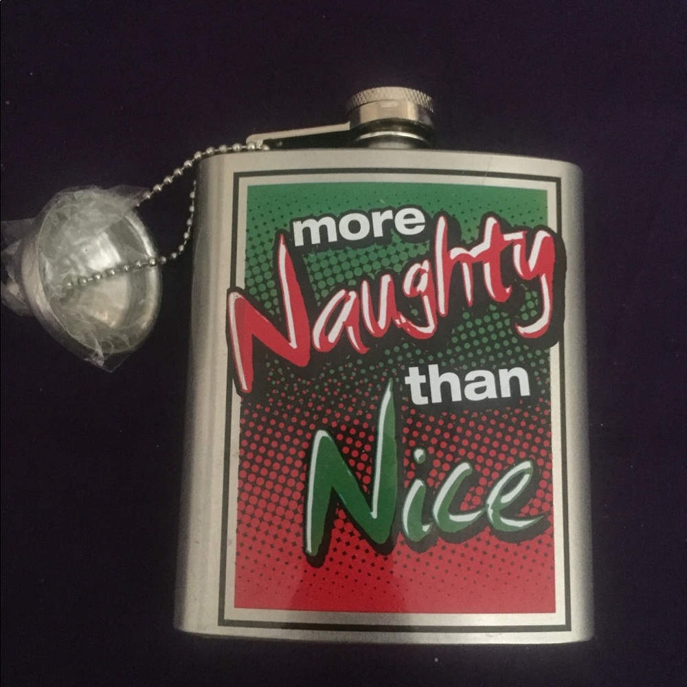 Naughty or Nice Flask